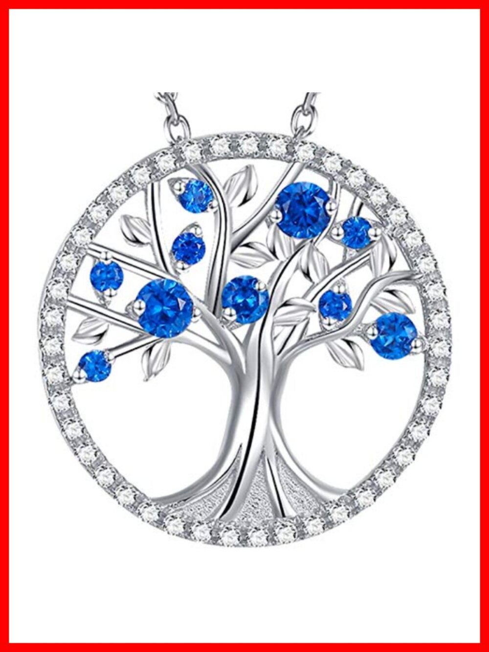 Tree of Life Necklace 925 Sterling Silver Pendant Adjustable Chain Gift for